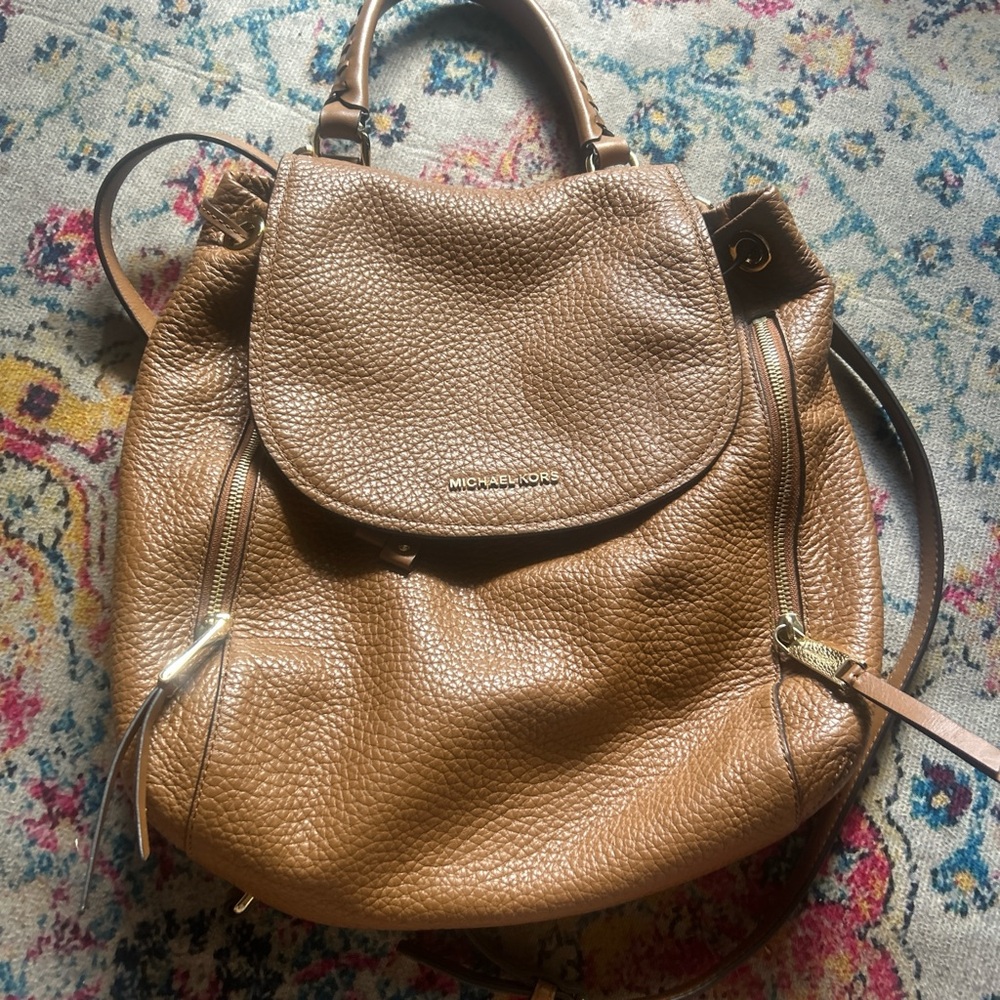 Brown Michael Kors Backpack